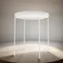 Mesa Auxiliar De Arrime Bandeja De Metal-tu Idea Blanco
