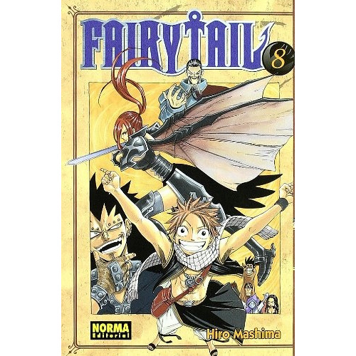 Fairy Tail 8, de Hiro Mashima. Editorial Norma, tapa blanda en español