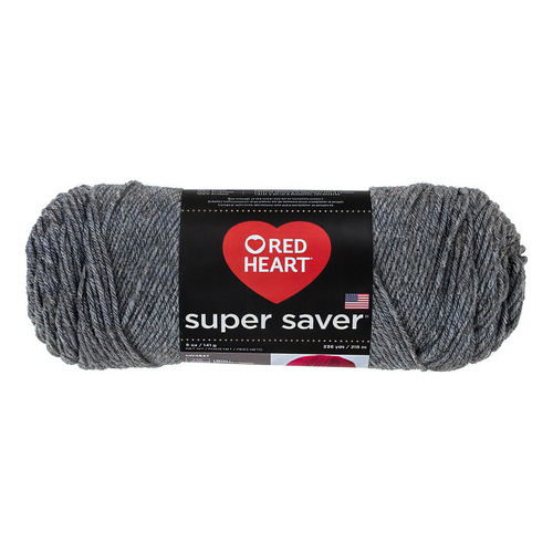 Estambre Multicolor Fleck Super Saver Red Heart Coats Color 0400 Grey Heather