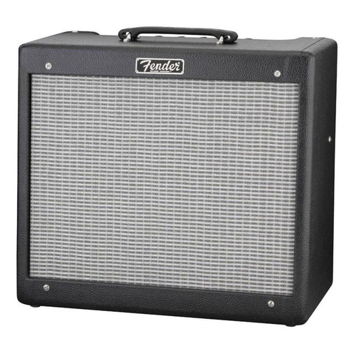 Amplificador Fender Hot Rod Series Blues Junior III Valvular para guitarra de 15W color negro/plata 220V