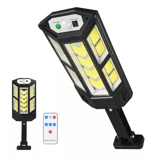 Luminária Solar Refletor Pública Rua 390w Sensor C/ Controle Cor Da Carcaça Preto Cor Da Luz Branco-frio 37v