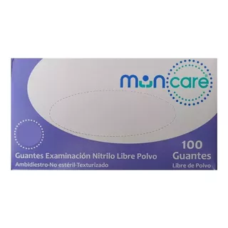 Guantes Descartables Antideslizantes Muncare Examinación Talle M De Nitrilo X 100 Unidades