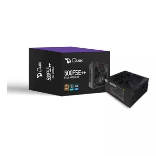 Duex Fontes Dx 500fse++ 500w 80+ Bronze Full Modular Cor Preto 110v/220v