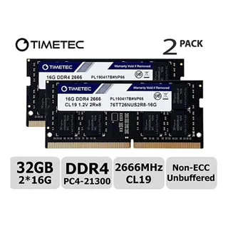 Memoria Ram Laptop Timetec 32gb Kit 2x16gb Ddr4 2933mhz 