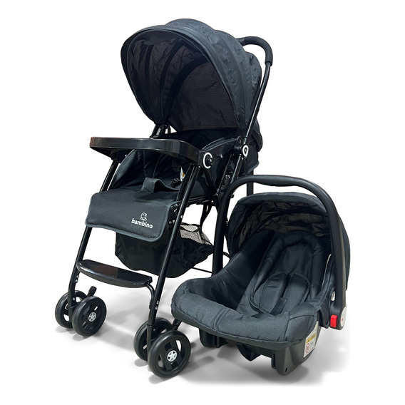 Coche Bebe Bambino Paseador Travelsystem Silla 3en1 Plegable