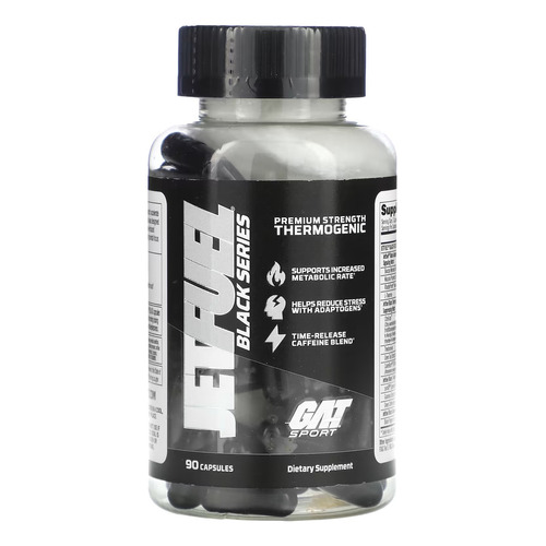 Gat Jetfuel Black Series 90 Caps Sabor Sin sabor