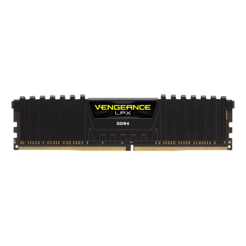 Memoria RAM Vengeance LPX gamer color negro  16GB 1 Corsair CMK16GX4M1Z3600C18