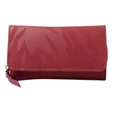 Billetera Karasu Con Rfid Blocker Color Rojo