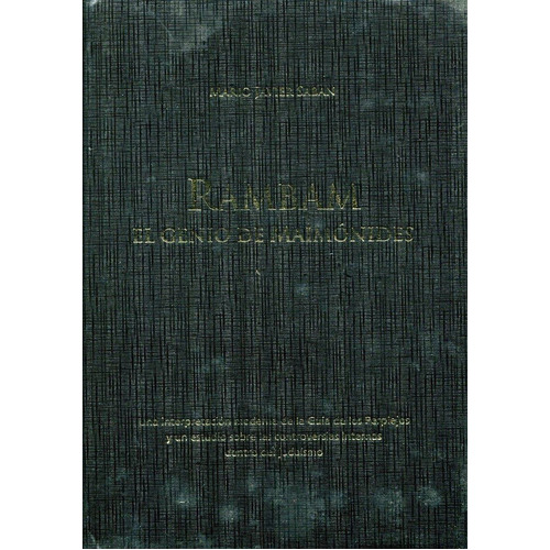 Ramban (td) El Genio De Maimonides, De Saban Mario Javier., Vol. S/d. Editorial Editorial Saban, Tapa Dura En Español, 2008