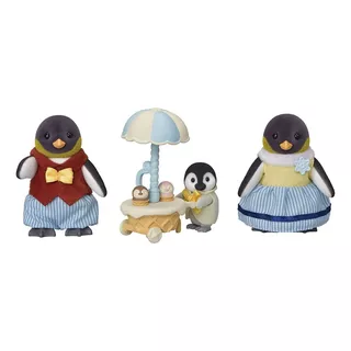 Sylvanian Families Família Dos Pinguins Com Acessórios Epoch