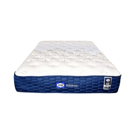 Colchón Sealy Millet Para Cama Queen Size Color Azul