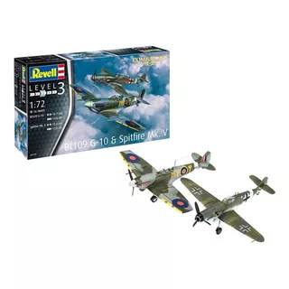 Set De Combate Bf109 G-10 Y Spitfire Mk.v - 1/72 - Revell 03710