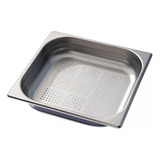 Contenedor Gastronomico Perforado Gn 2/3 X 6.5 Cm Ac Inox