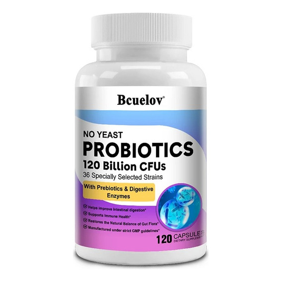 Bcuelov Probiotix Probioticos High Potency 120b Cfu 120 Caps