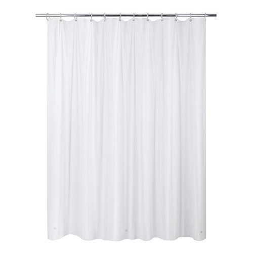 Forro Cortina De Baño 178x180 Cm Blanco Casa Bonita