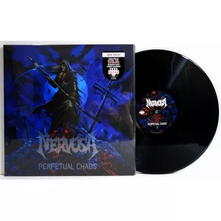 Nervosa 2021 Perpetual Chaos Lp Preto Lacrado Faixa Bônus