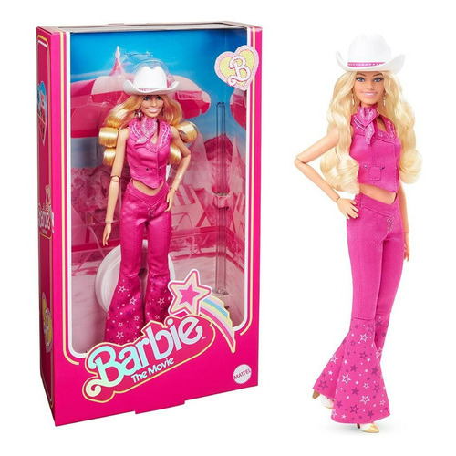 Barbie La Película Western Outfit Traje Rosa De Vaquero