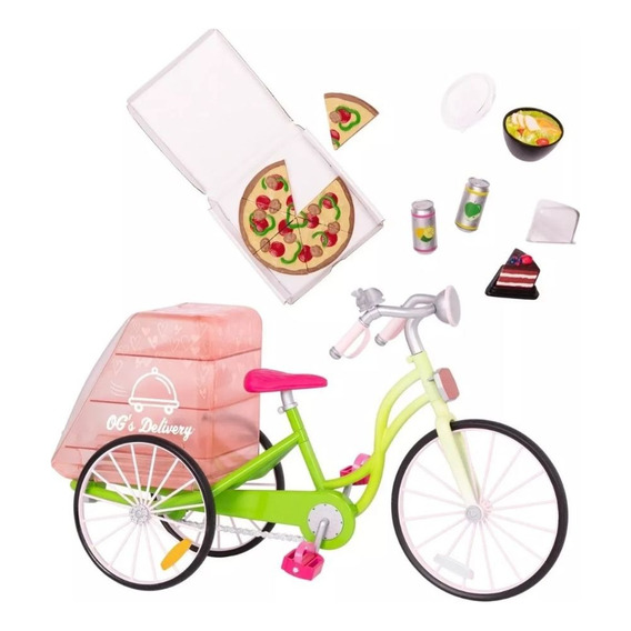 Bicicleta Delivery De Comida Our Generation