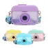 Botella infantil Kawaii Camera portátil con cámara Kawaii de 400 ml, color violeta