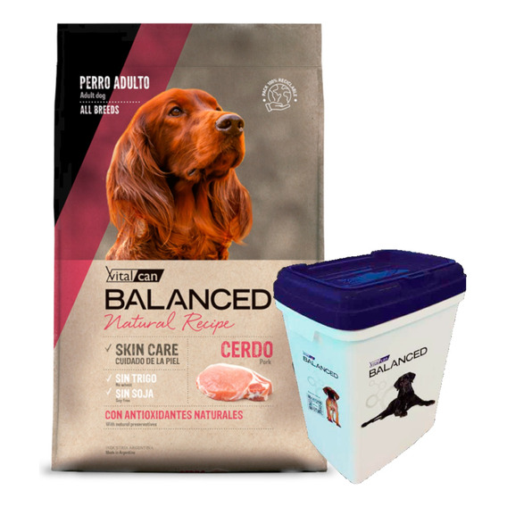 Balanced Perro Natural Recipe Cerdo 15 Kg