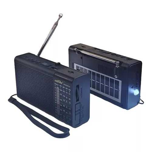 Radio Am Fm Usb Sd Linterna Solar Recargable Cn-S5489FM-BT