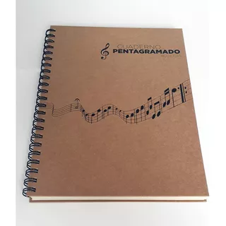 Cuaderno Pentagramado Ecológico A4 Tapa Dura, 80 Hojas Eco