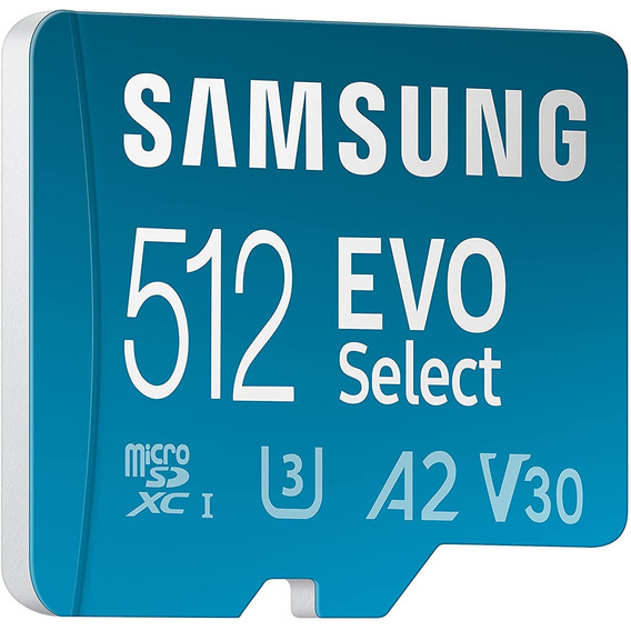 Tarjeta De Memoria Micro Sd Samsung Evo Select 512gb 130mb/s Mb-me512ka/am
