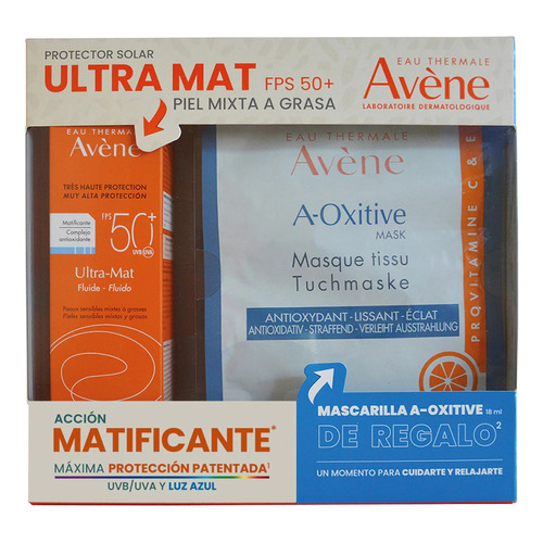 Aveneprotector Solar Ultra Mat Fps50 + Mascarilla A-oxitive