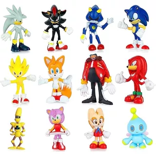 Figura De Acción Set 12 Pzs Sonic The Hedgehog 