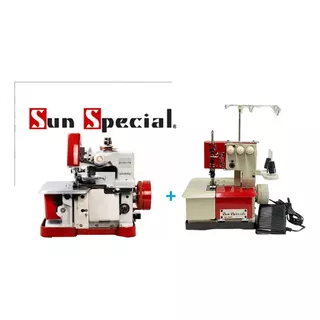 Overlock Sun Special + Galoneira Ss2600-semi- Sun Special Cor Vermelho 110v