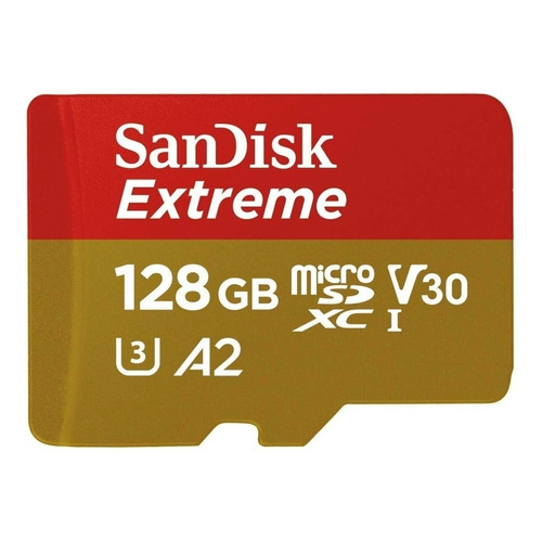 Tarjeta de memoria SanDisk SDSQXA1-128G-GN6AA  Extreme con adaptador SD 128GB