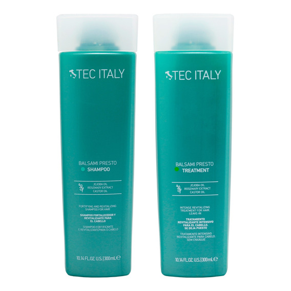 Tec Italy Balsami Presto Kit Shampoo Acondicionador Chico 3c