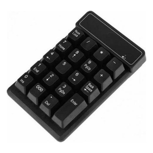 Teclado Numérico Con Cable, Conexión Usb Color del teclado Negro