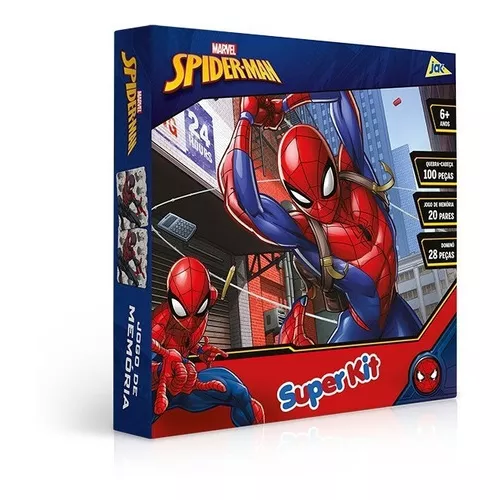 Kit 3 Jogos Homem Aranha Marvel Jogo Da Memória QuebraCabeça e Bingo  Toyster - Jogos de Memória e Conhecimento - Magazine Luiza