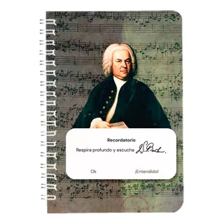 Libreta Chopinglizt - Respira Profundo Y Escucha A Bach