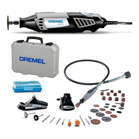 Minitorno Dremel 4000 + 3 Aditam + 36 Acc + Maletin - Fdn