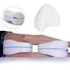 Almohada ortopédica lavable blanca para piernas embarazadas