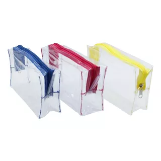 Estuche Lapicera Transparente 24 Pz