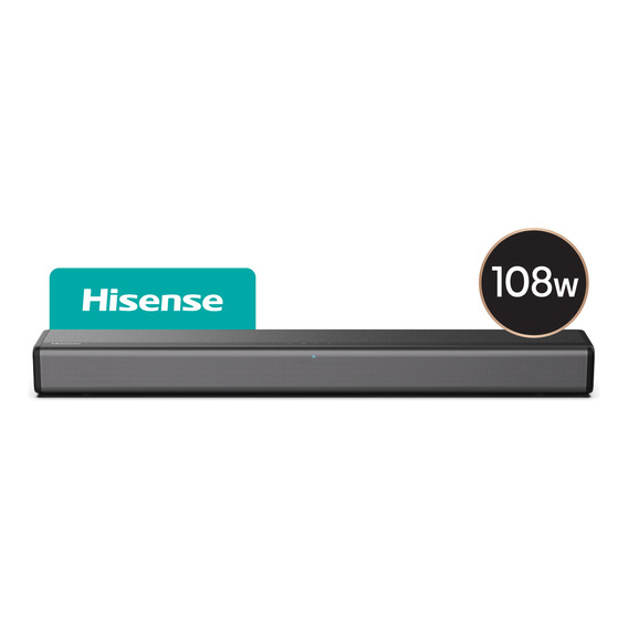 Hisense HS214 barra de sonido soundbar 2.1 con subwoofer incorporado bluetooth hdmi ct color negro 220V