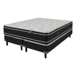 Sommier Sueño Dorado Espuma King 2x2 Rembrandt Color Gris/Negro