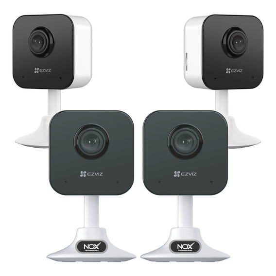 Kit X 4 Camara De Seguridad Wifi Full Hd Ezviz H1c 1080p