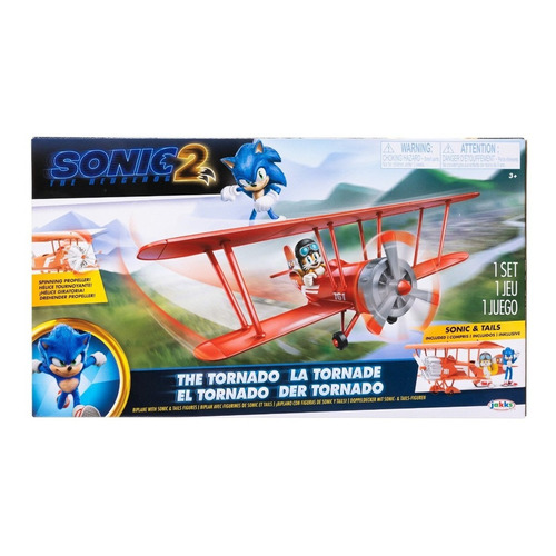 Avioneta Sonic The Hedgehog2 Tornado 2 Figuras Jakks Pacific
