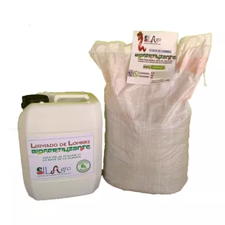 Kit Humus De Lombriz+lixiviado 10kg