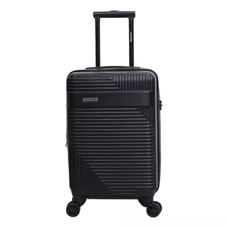 Valija Discovery 16400 20 Pulgadas Q Color Negro Rayas