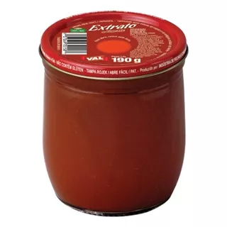Caixa 24x Extrato De Tomate Val Copo De Vidro 190g Atacado