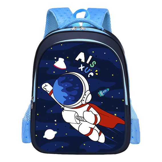 Mochila Escolar Primaria Mochila Astronauta De Gran Capacidad Con Impermeable Para Niño Y Niña