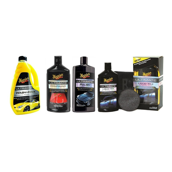 Kit Meguiars Arcilla Ultimate Compound Polish Cera Shampoo