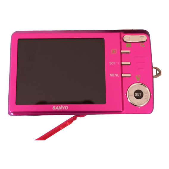 Cámara Digital Sanyo X1250 Rosa C/ Bateria  Accesorios-usado
