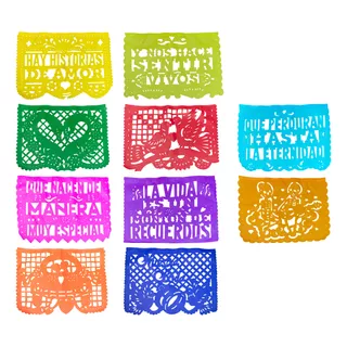 Tiras Decorativas Historia De Amor - Papel Picado 