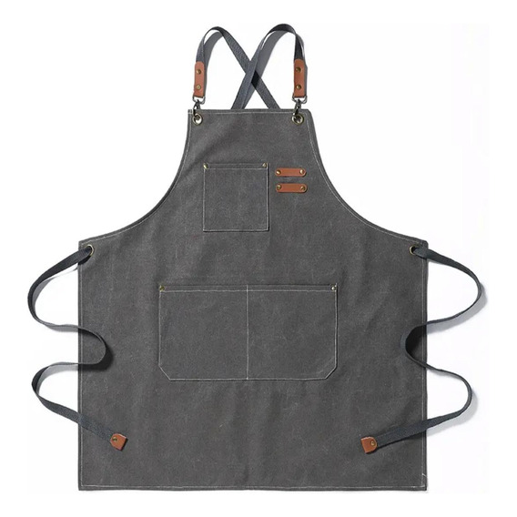 Delantal Gastronómico Unisex Jean Cocina Barbería Asado Chef